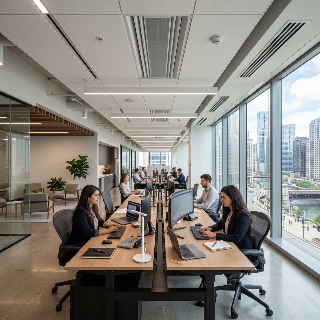 Corporate office workspace